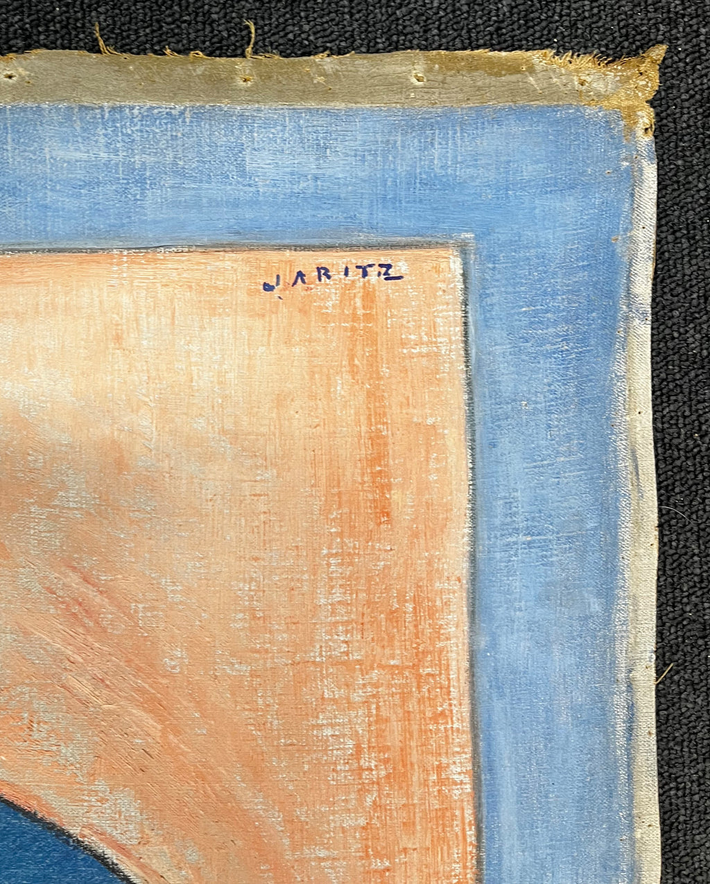 Jaritz, Jozsa - o. T. Frau mit Kind 3 - Pastell auf Leinwand - handsigniert