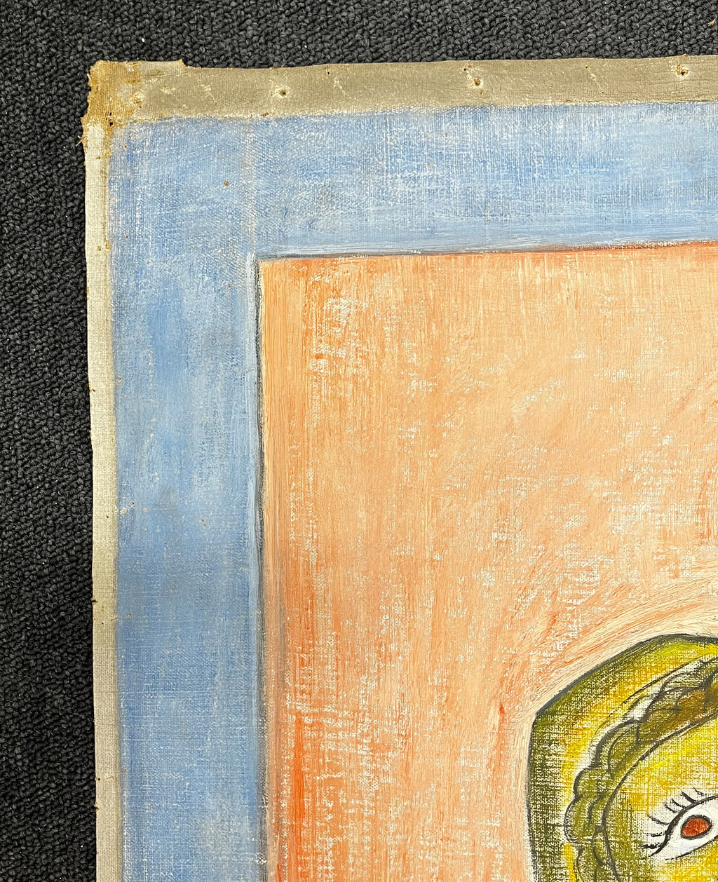Jaritz, Jozsa - o. T. Frau mit Kind 3 - Pastell auf Leinwand - handsigniert