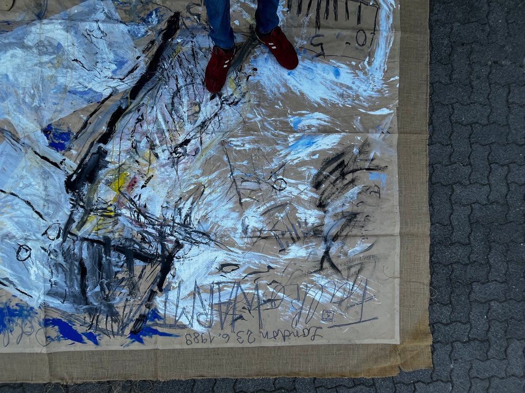 Rolf König & Falko Warmt - HAMMER - Mischtechnik auf Leinwand - handsigniert