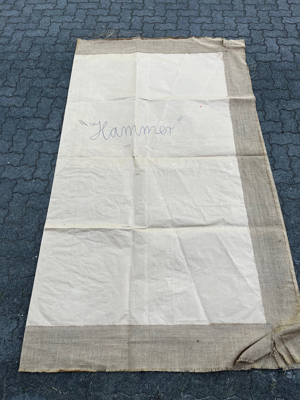 Rolf König & Falko Warmt - HAMMER - Mischtechnik auf Leinwand - handsigniert