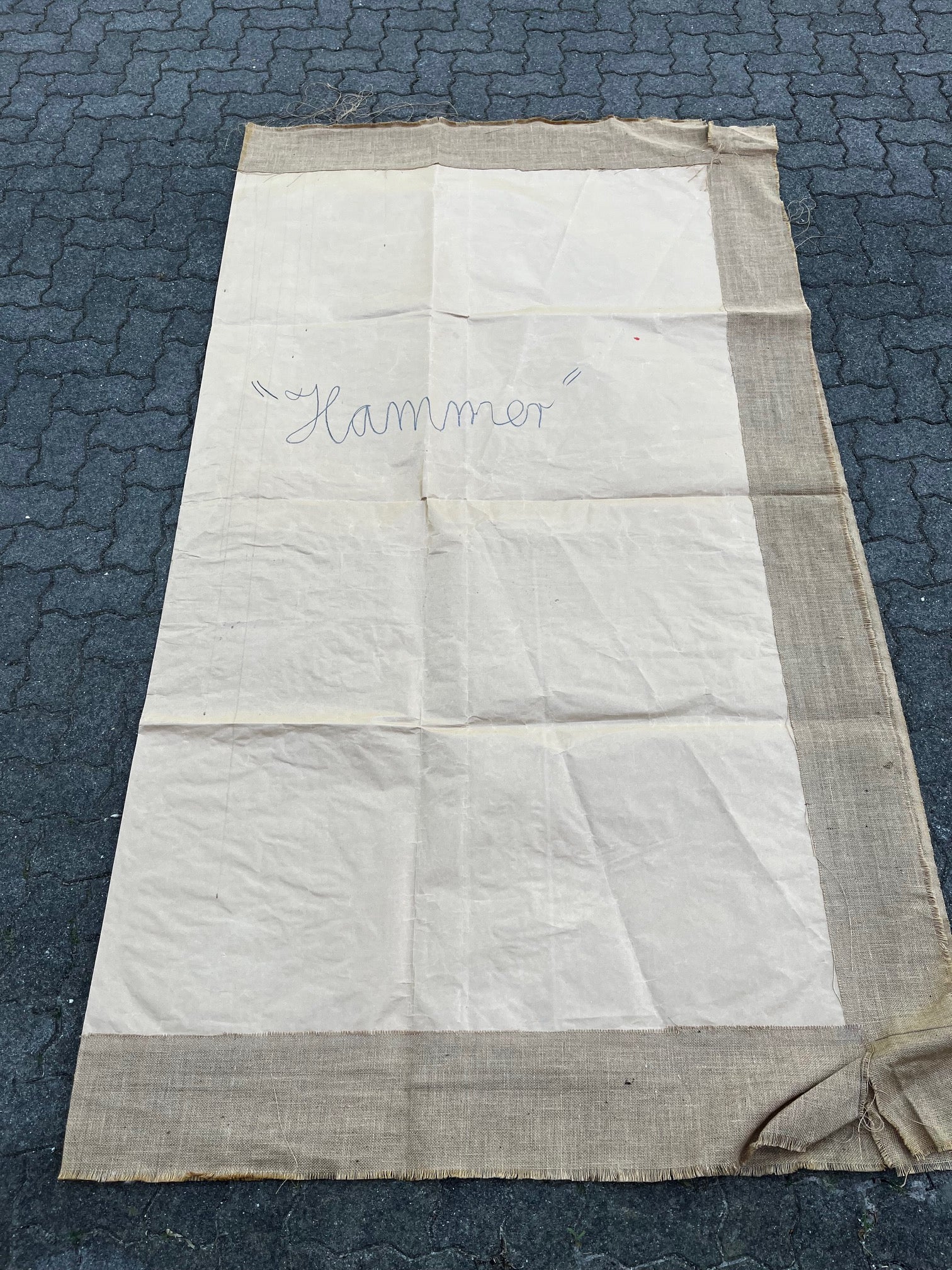 Rolf König & Falko Warmt - HAMMER - Mischtechnik auf Leinwand - handsigniert