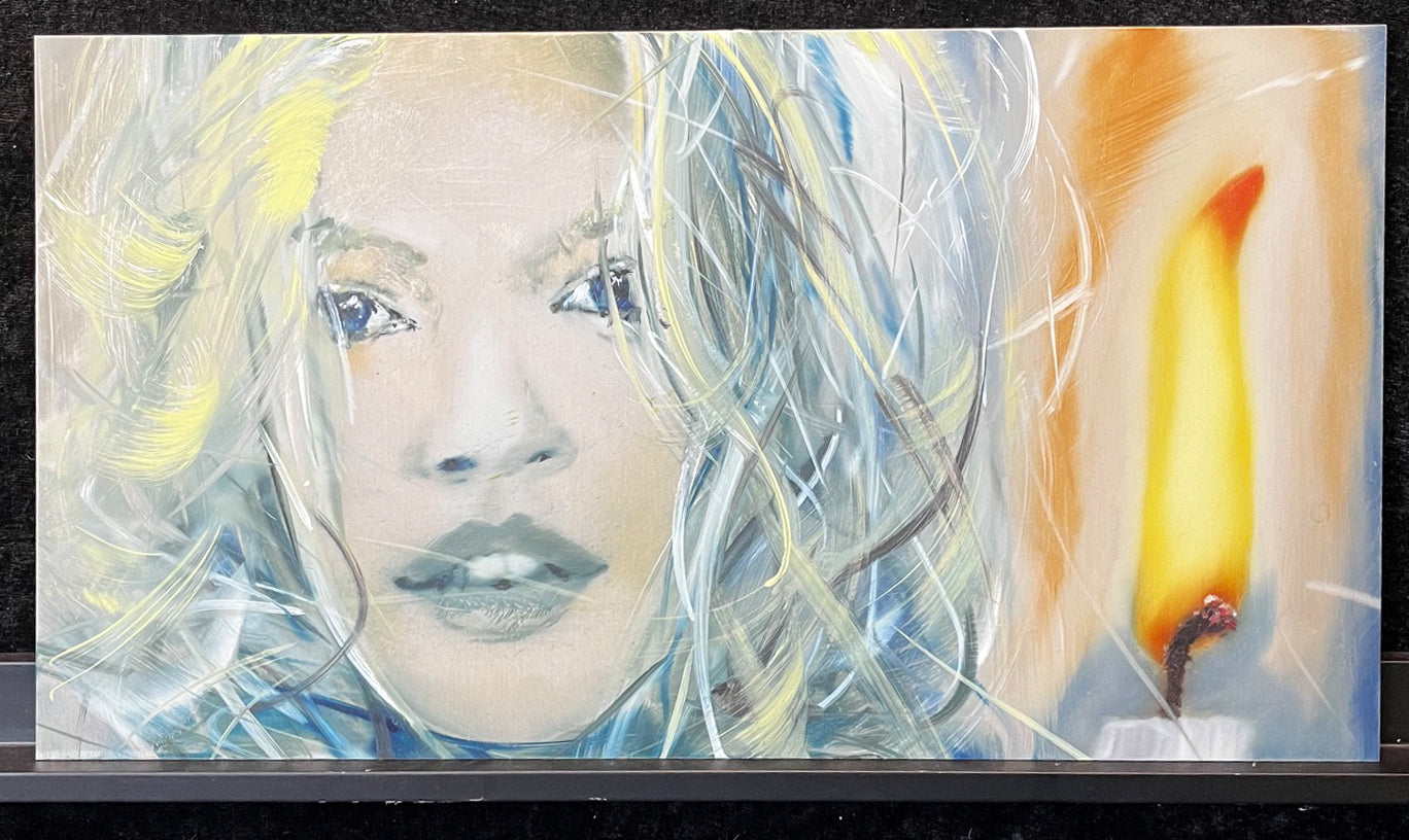 Köster, Matthias - Klimtmädchen - Kerze, 2008 - Öl auf Aluminium - handsigniert