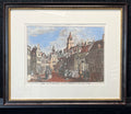 Beyer, de Jan - Kleef (Kleve) - Vismarkt - Siebdruck gerahmt nach dem Original von 1749