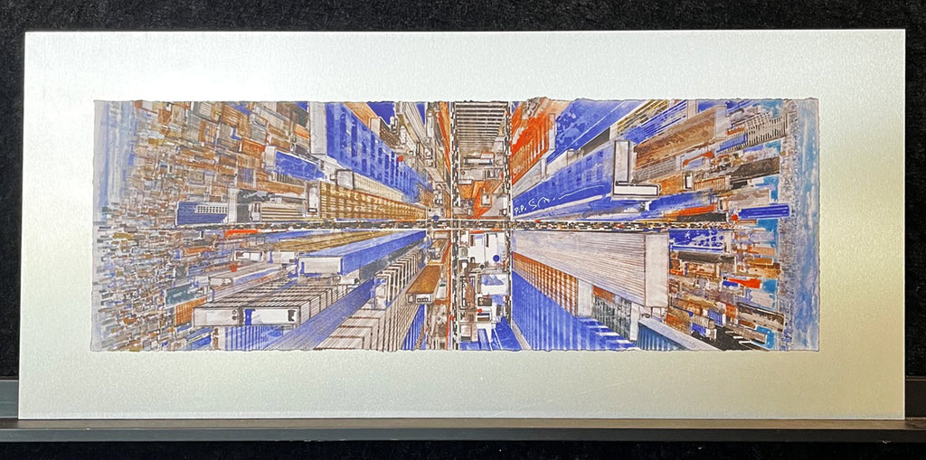 Salzmann, Gottfried - New York Crossroad - 2017 -UV-Druck auf gebürstetem Aluminium
