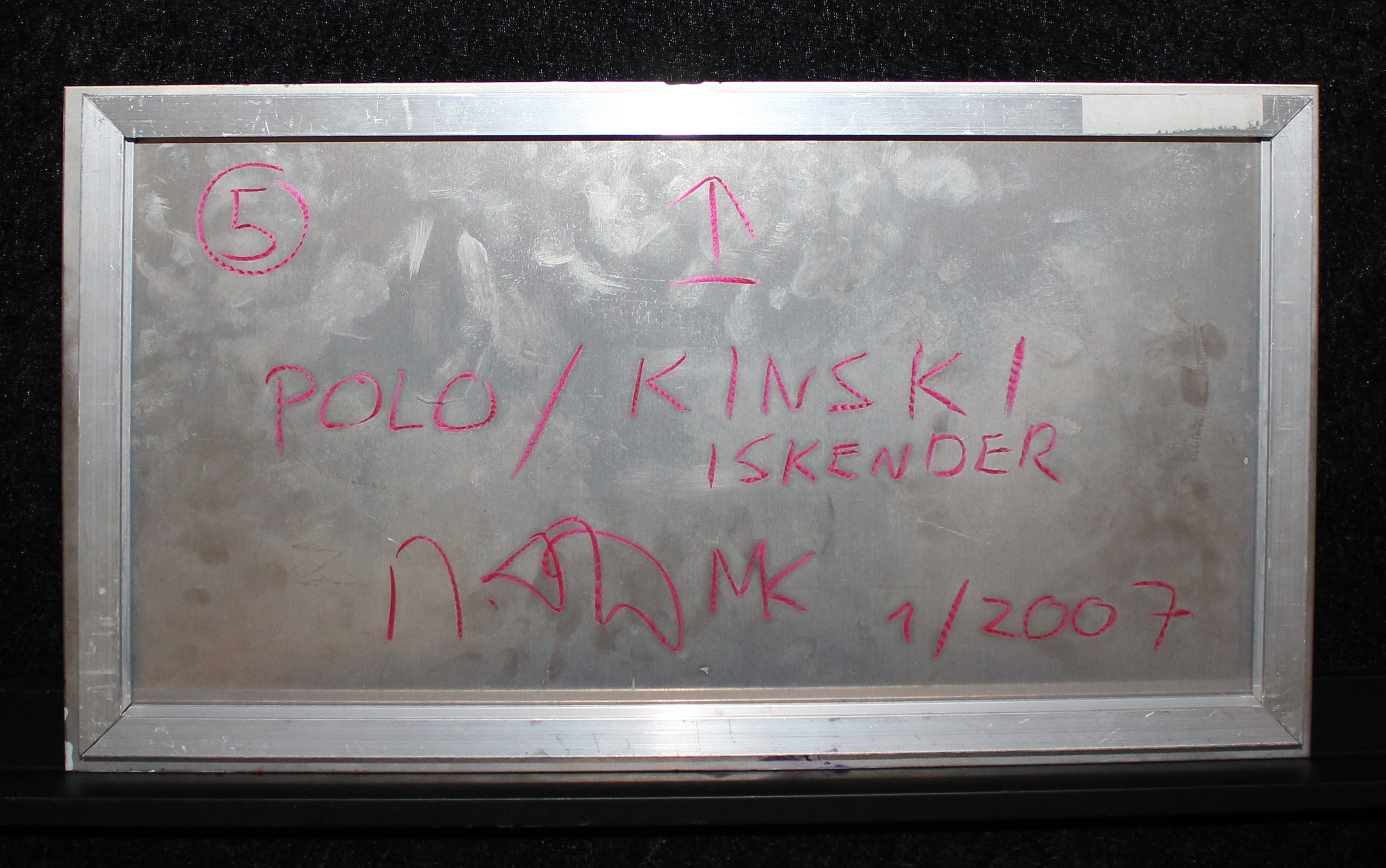 Köster, Matthias - Kinski, 2007 - Öl auf Aluminium - handsigniert