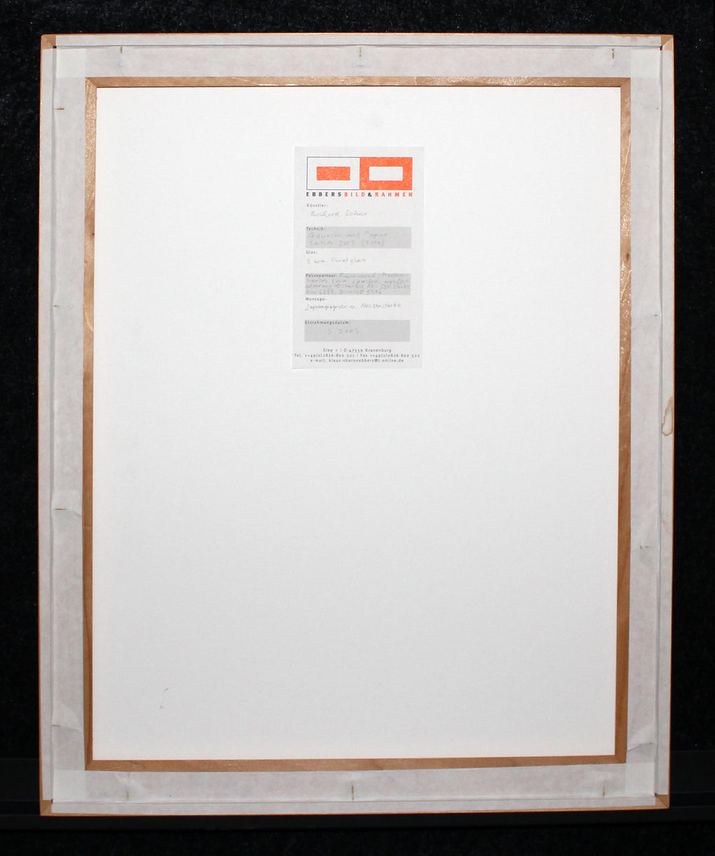 Schur, Richard - o. T. I, 2007 - Gouache auf Papier - gerahmt