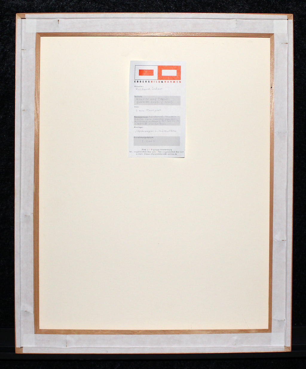 Schur, Richard - Untitled III, 2007 - Gouache on paper - framed