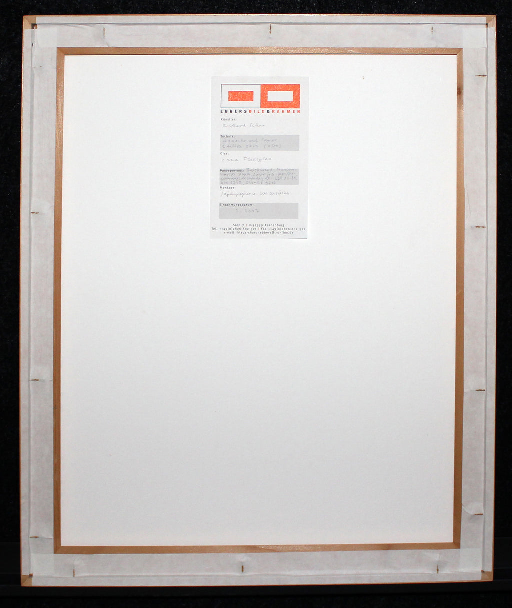 Schur, Richard - o. T. IV, 2007 - Gouache auf Papier - gerahmt