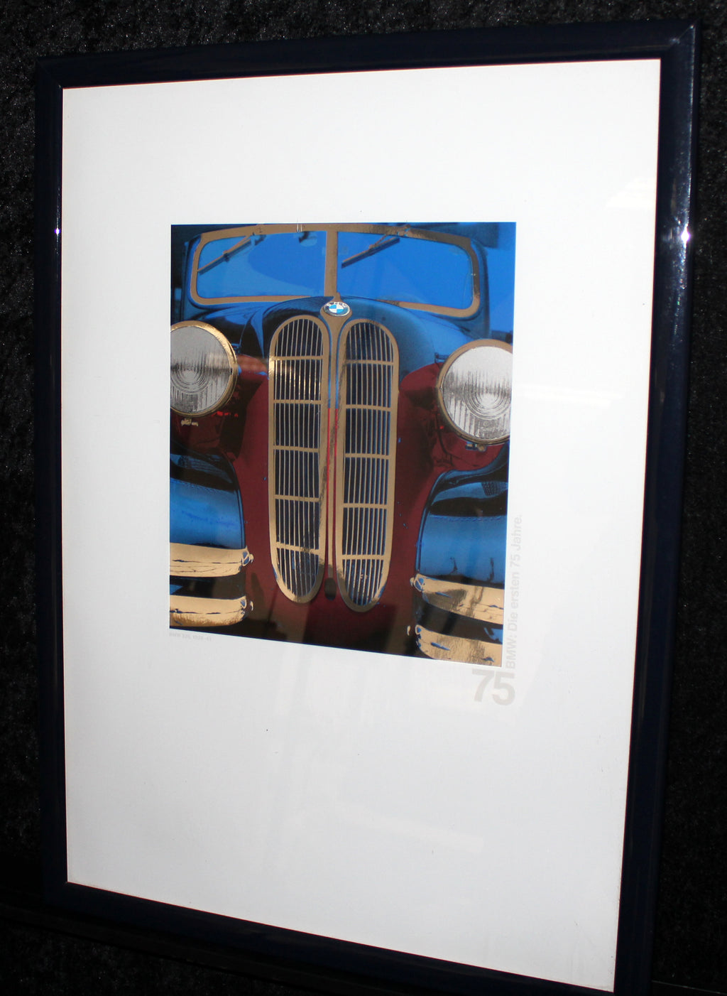 BMW The First 75 Years - LIMITED RARITY Mirrored High Quality Screen Print