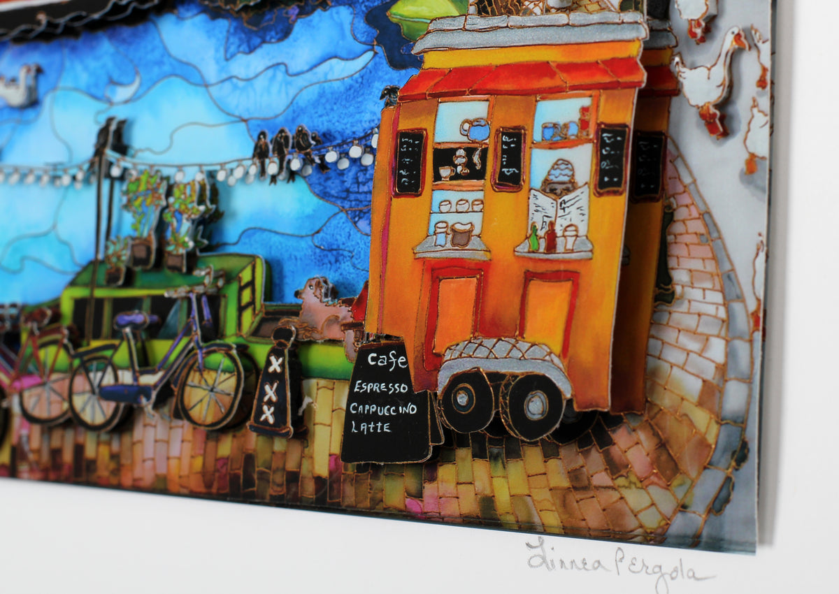 Pergola, Linnea - I Love LA - 3D construction - hand-signed