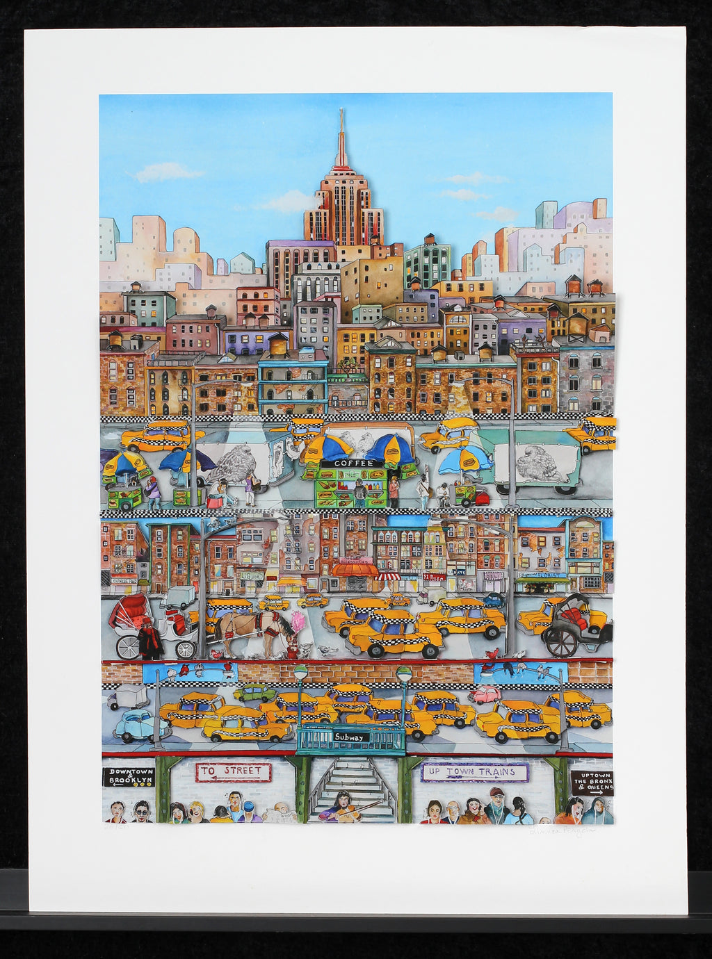 Pergola, Linnea - New York City Layers, 2019 - 3D-Konstruktion - handsigniert