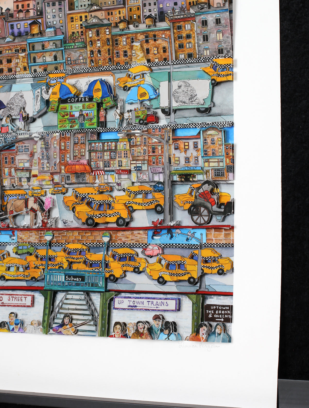 Pergola, Linnea - New York City Layers, 2019 - 3D-Konstruktion - handsigniert