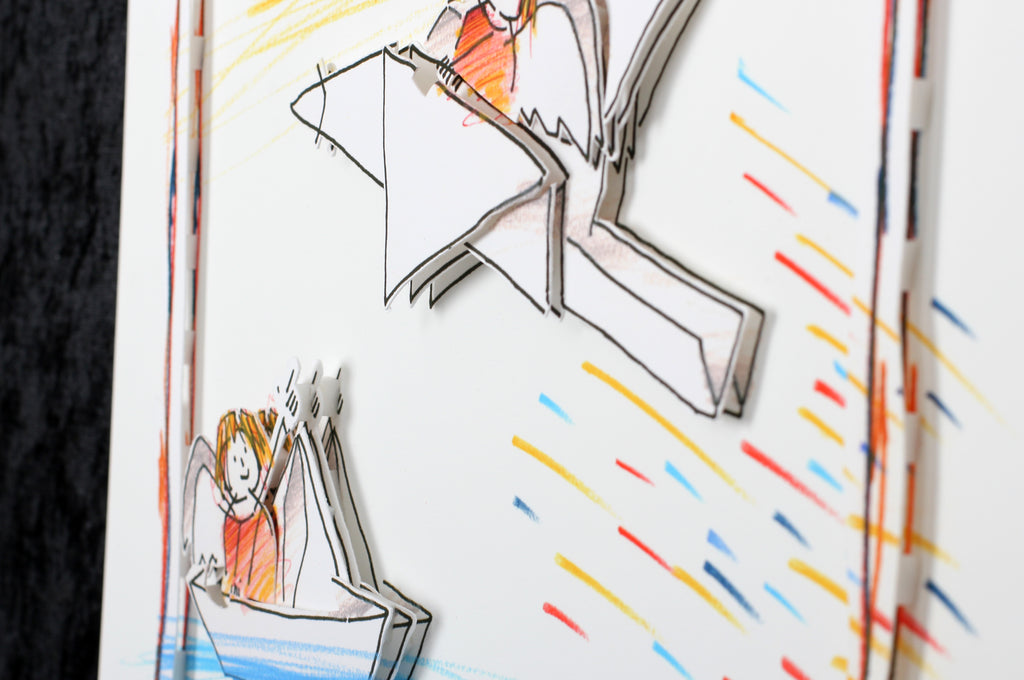 Schlote, Wilhelm - Papierflieger, 2017 - 3D-Konstruktion - handsigniert