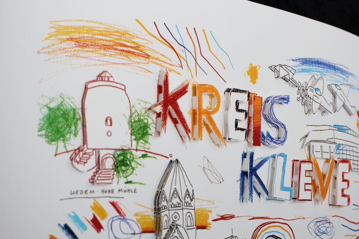 Schlote, Wilhelm - Kreis-Kleve, 2016 - 3D-Konstruktion - limitiert