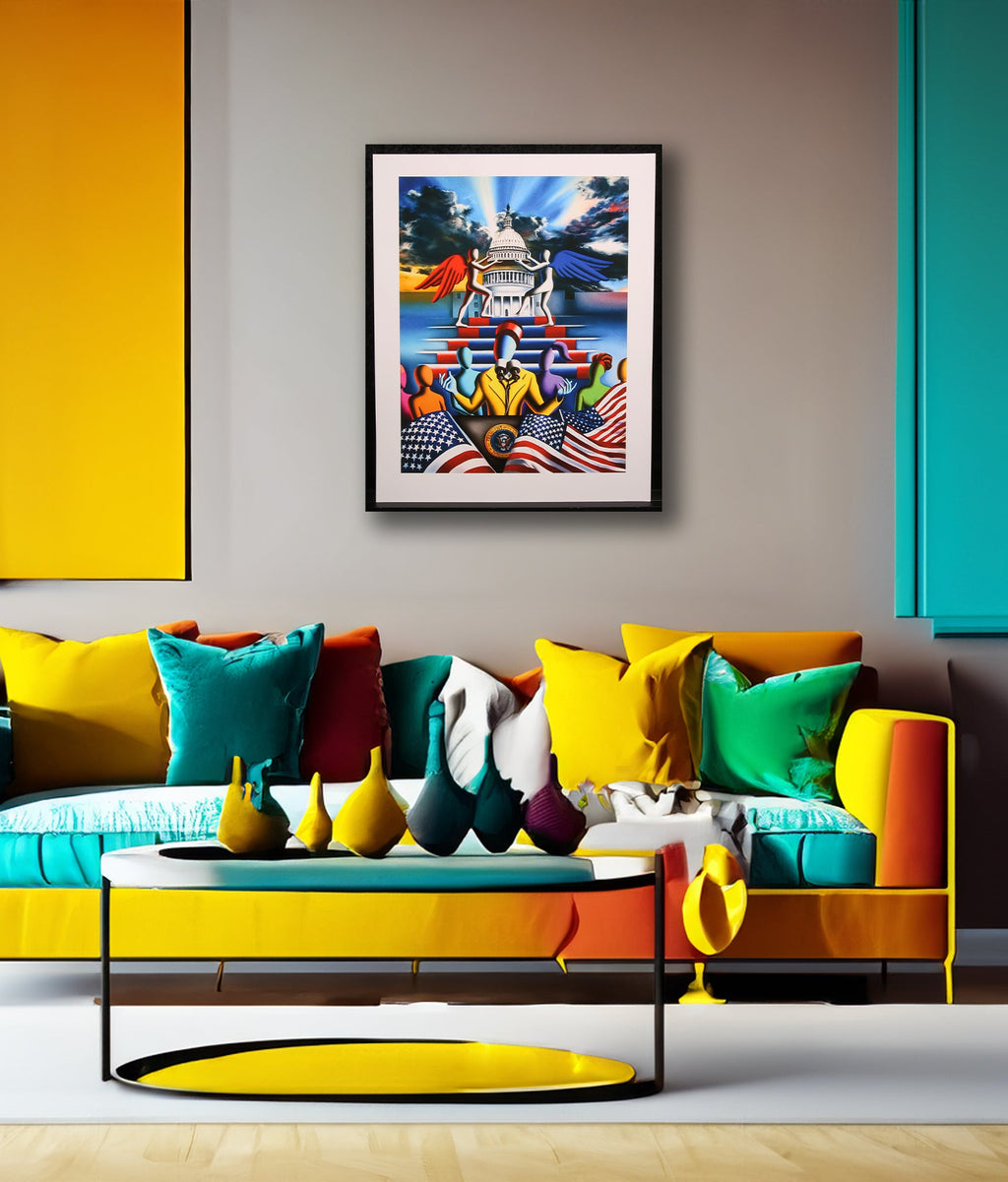 Kostabi, Mark - The Dawn is Ours, 2022 - Giclée/Hahnemühle